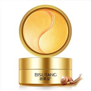 Nawilżająca maska ​​na oczy ze złotym ślimakiem