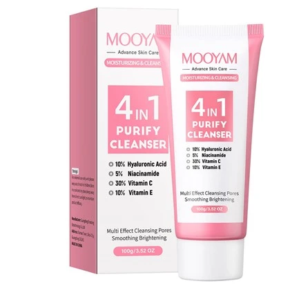 Mooyam 4-in-1 oczyszczanie oczyszczania rozjaśniającego
